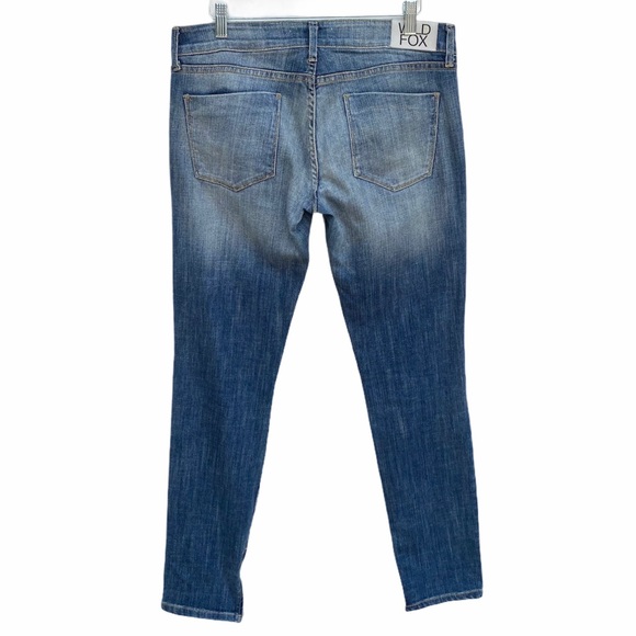 Wildfox Distressed Moto Biker Skinny Jeans - Picture 2 of 15